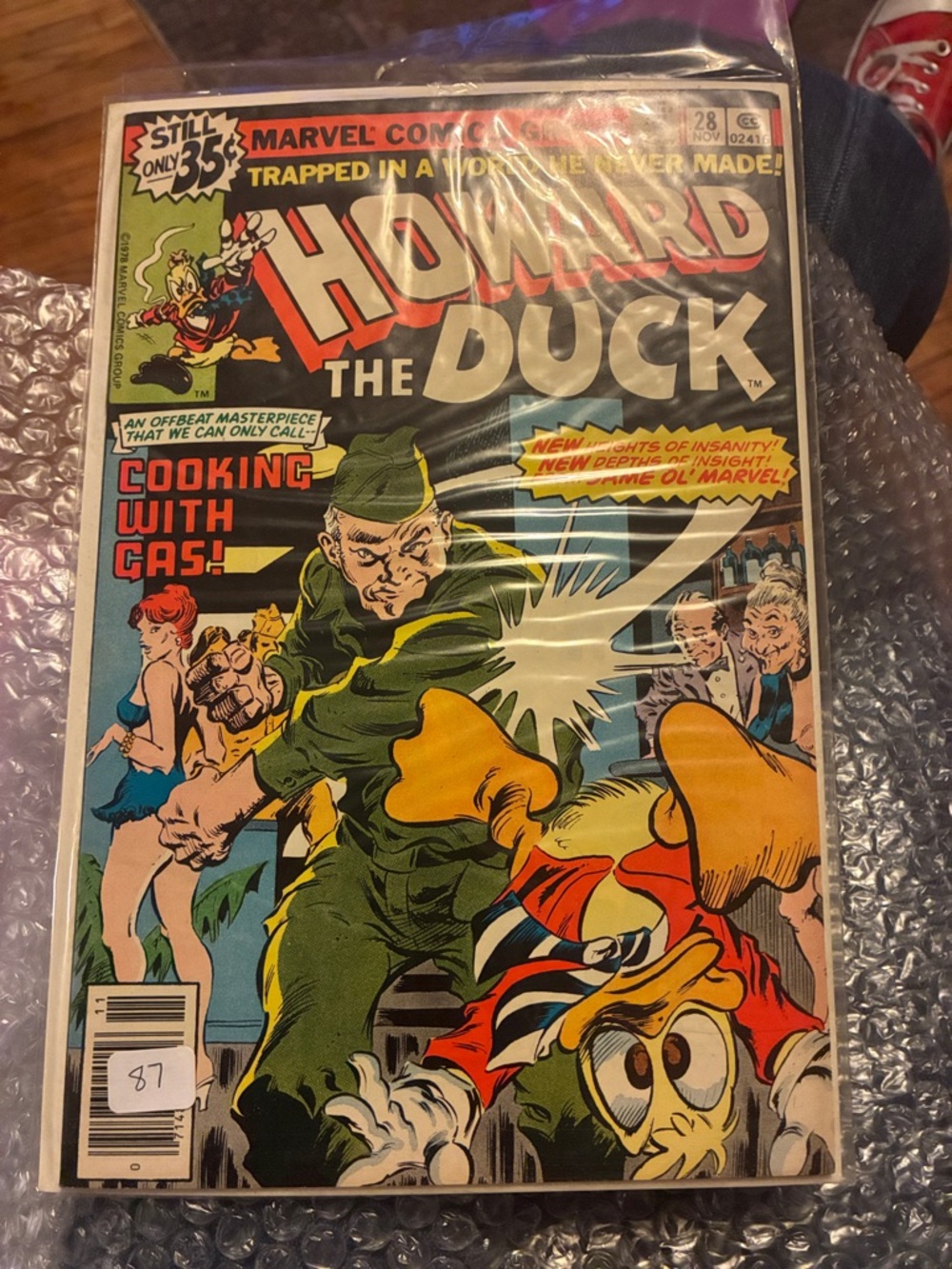 Marvel Howard the Duck Comic Cover - Red, Green, Yellow, Blue